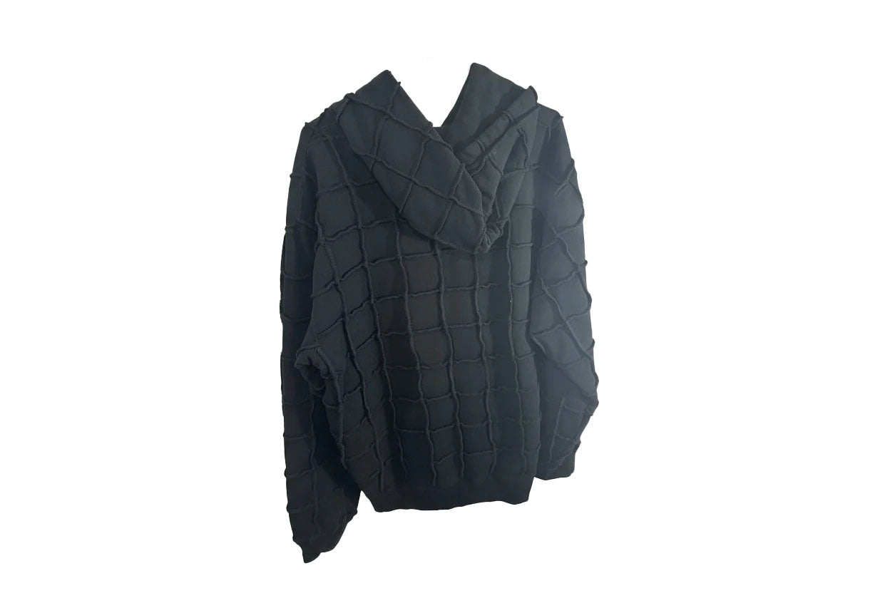 Supreme Reverse Patchwork Zip Up Hoodie