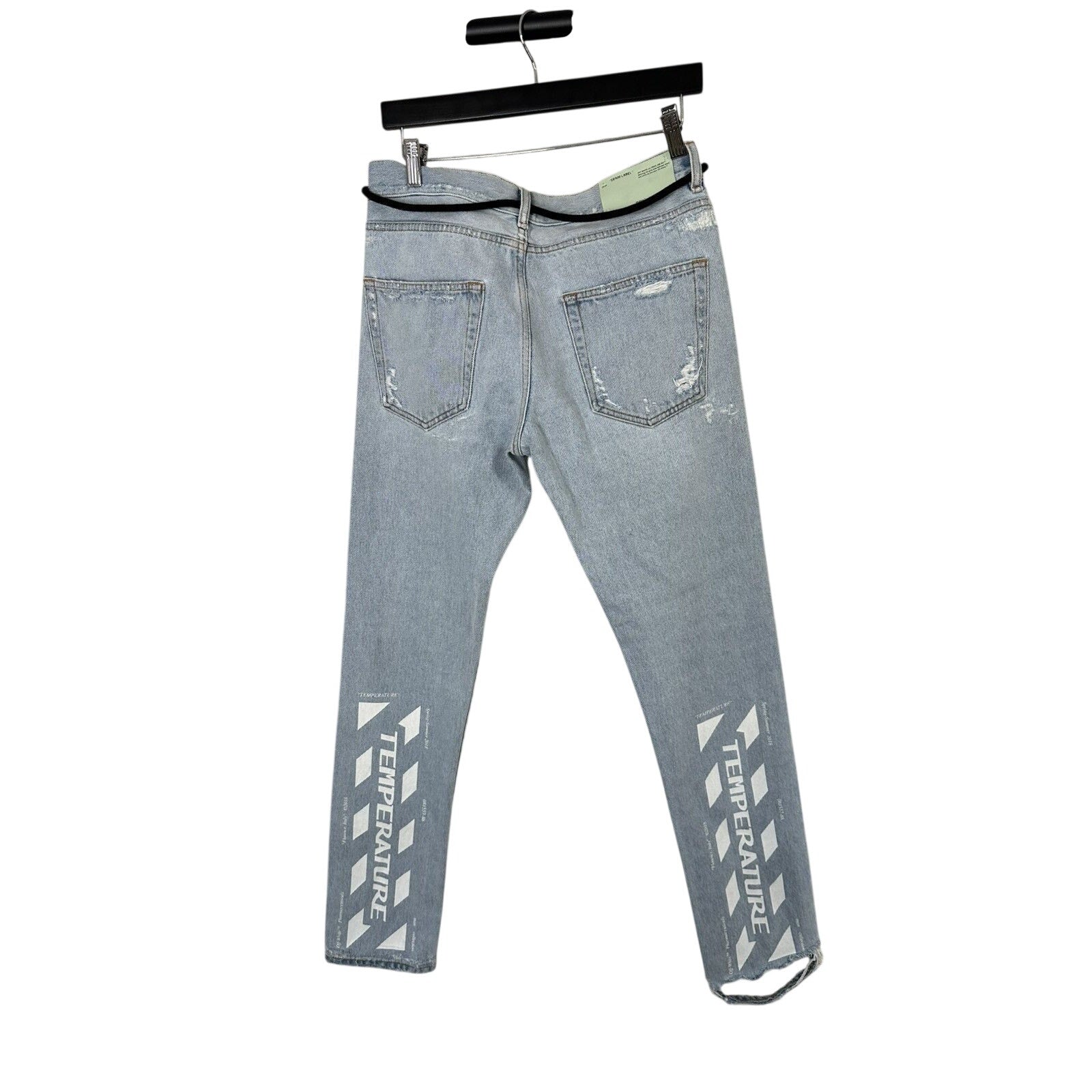 OFF-WHITE “Temperature” Denim Jeans