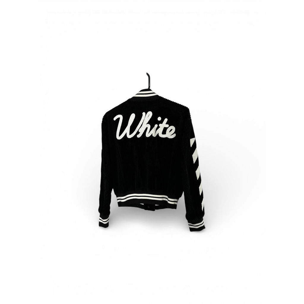 OFF WHITE VARSITY JACKET CORDUROY