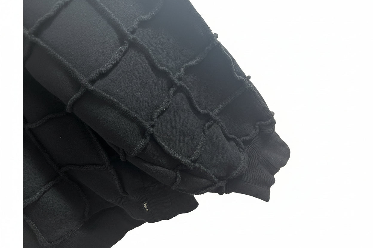 Supreme Reverse Patchwork Zip Up Hoodie