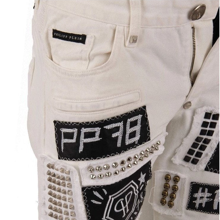 Philipp Plein Denim “Ghetto Blaster” Studded