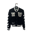 OFF WHITE VARSITY JACKET CORDUROY