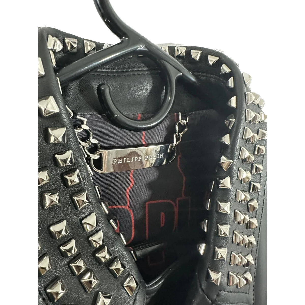 PHILIPP PLEIN LEATHER SKULL JACKET