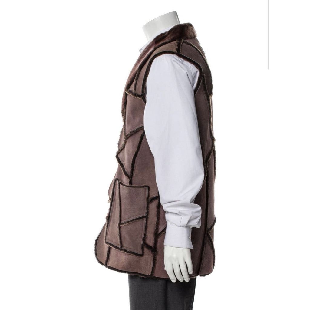 Acne Studios Shearling color block Vest