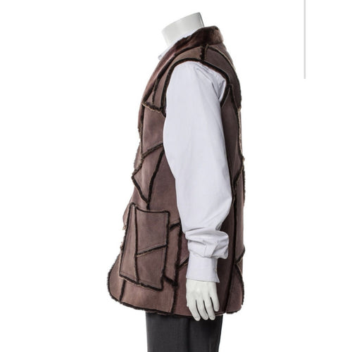 Acne Studios Shearling color block Vest
