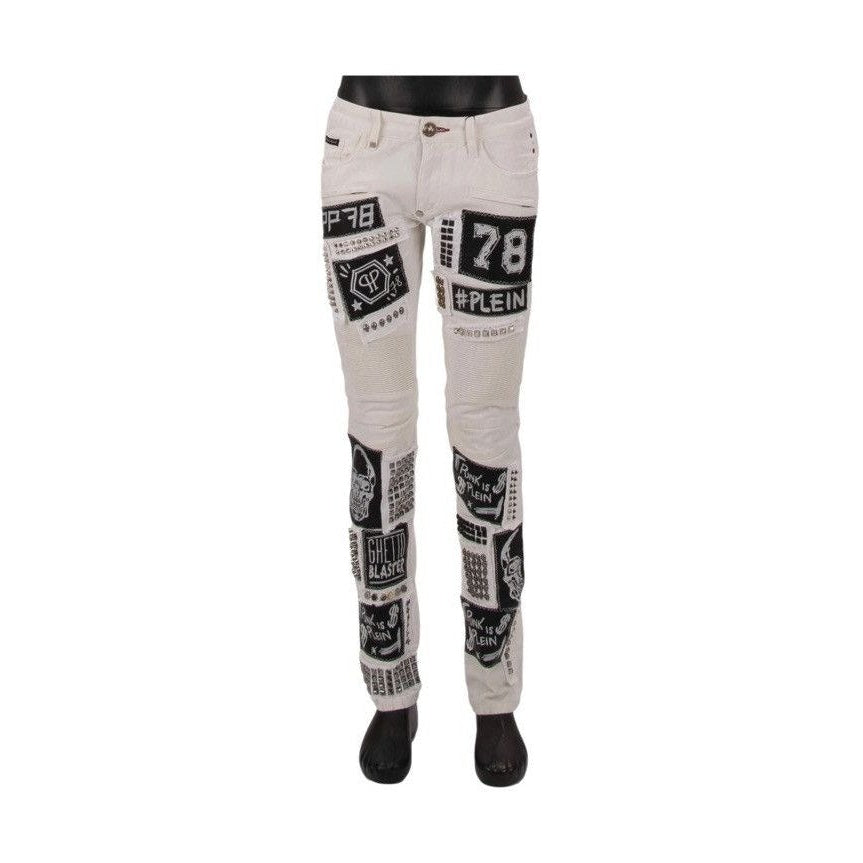 Philipp Plein Denim “Ghetto Blaster” Studded