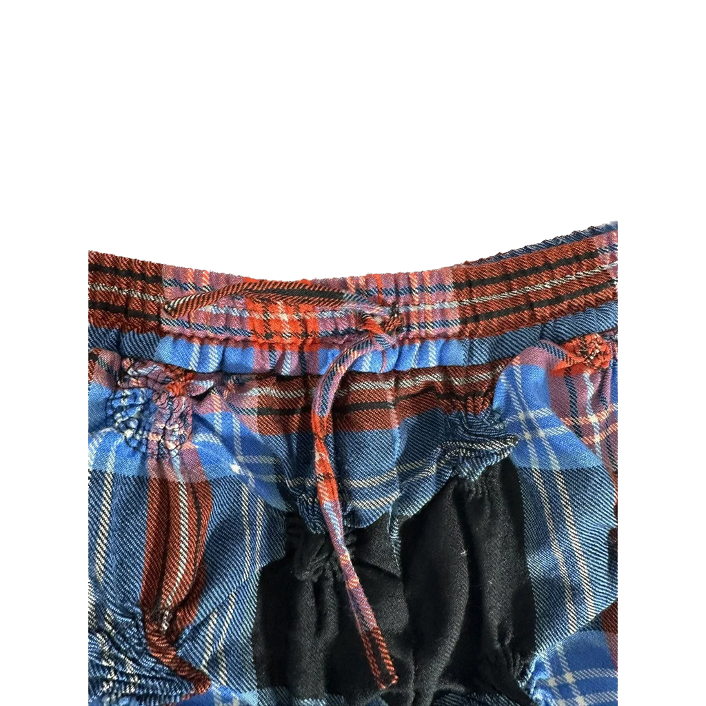 Spiked tartan plaid jacket and short set