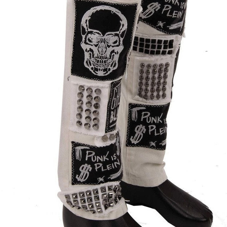 Philipp Plein Denim “Ghetto Blaster” Studded