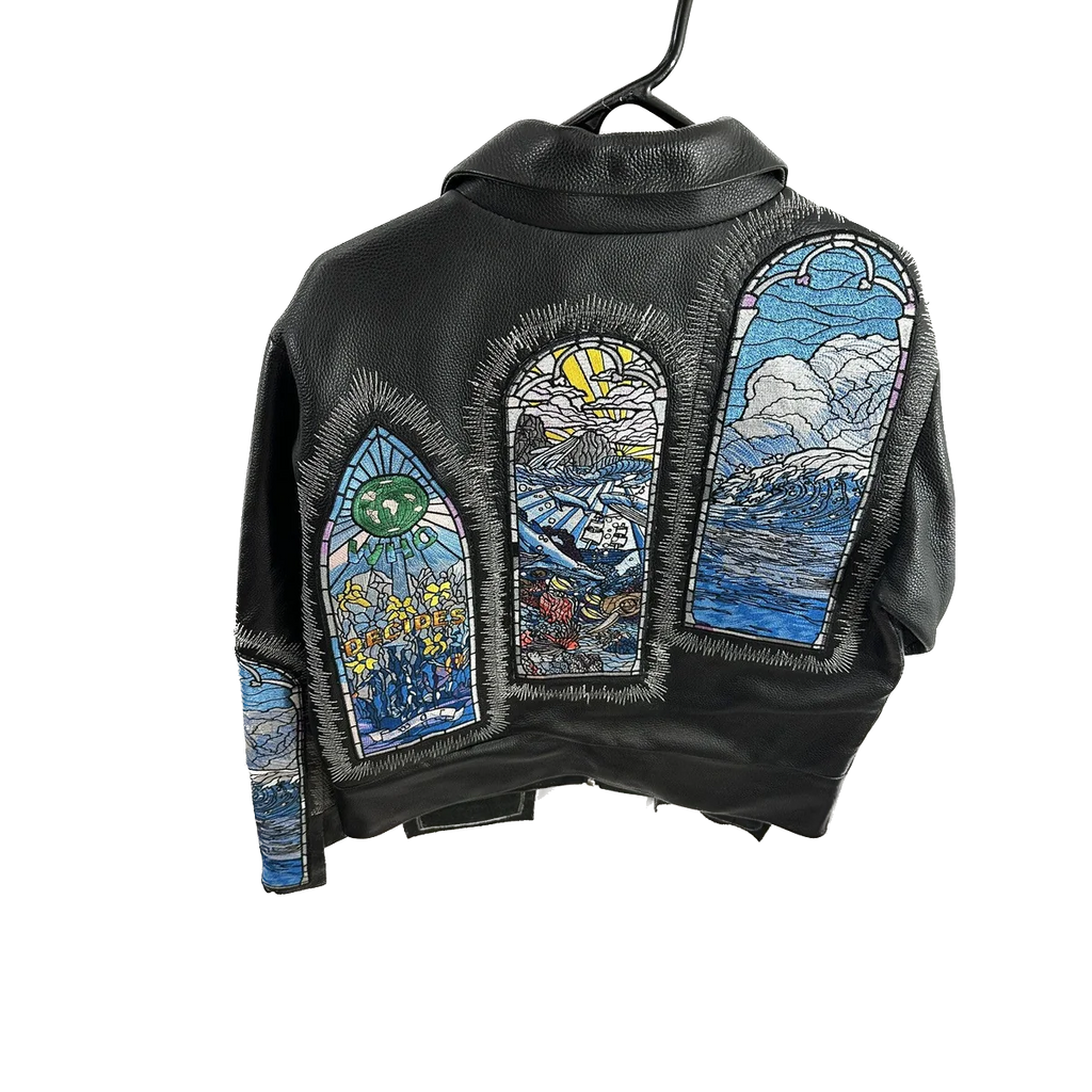 WHO DECIDES WAR OCEAN TRUCKER HEAVY LEATHER JACKET