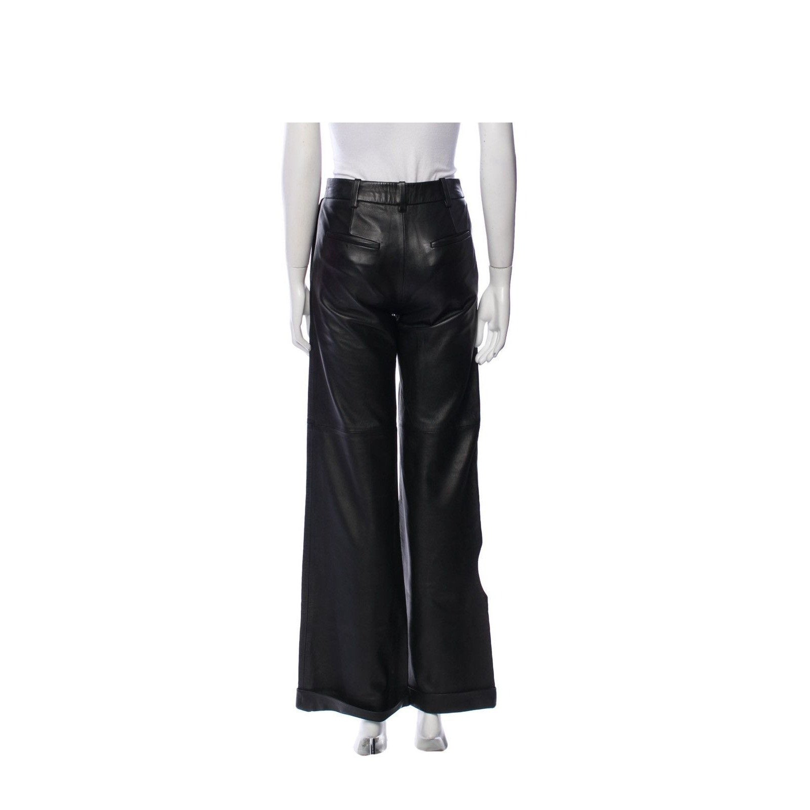 OFF WHITE LEATHER PANTS